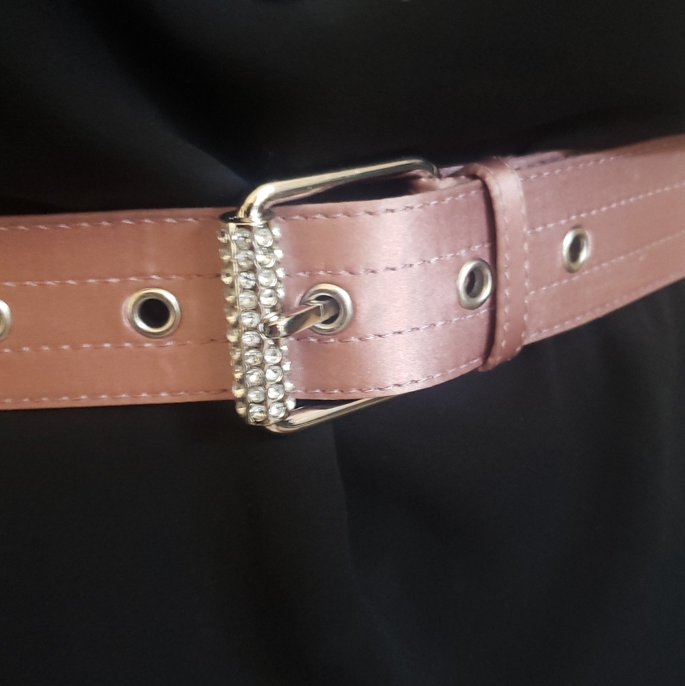 Satin Rhinestone Belt - Picture 8 of 8